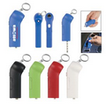 Tire Gauge Flashlight With Key Ring